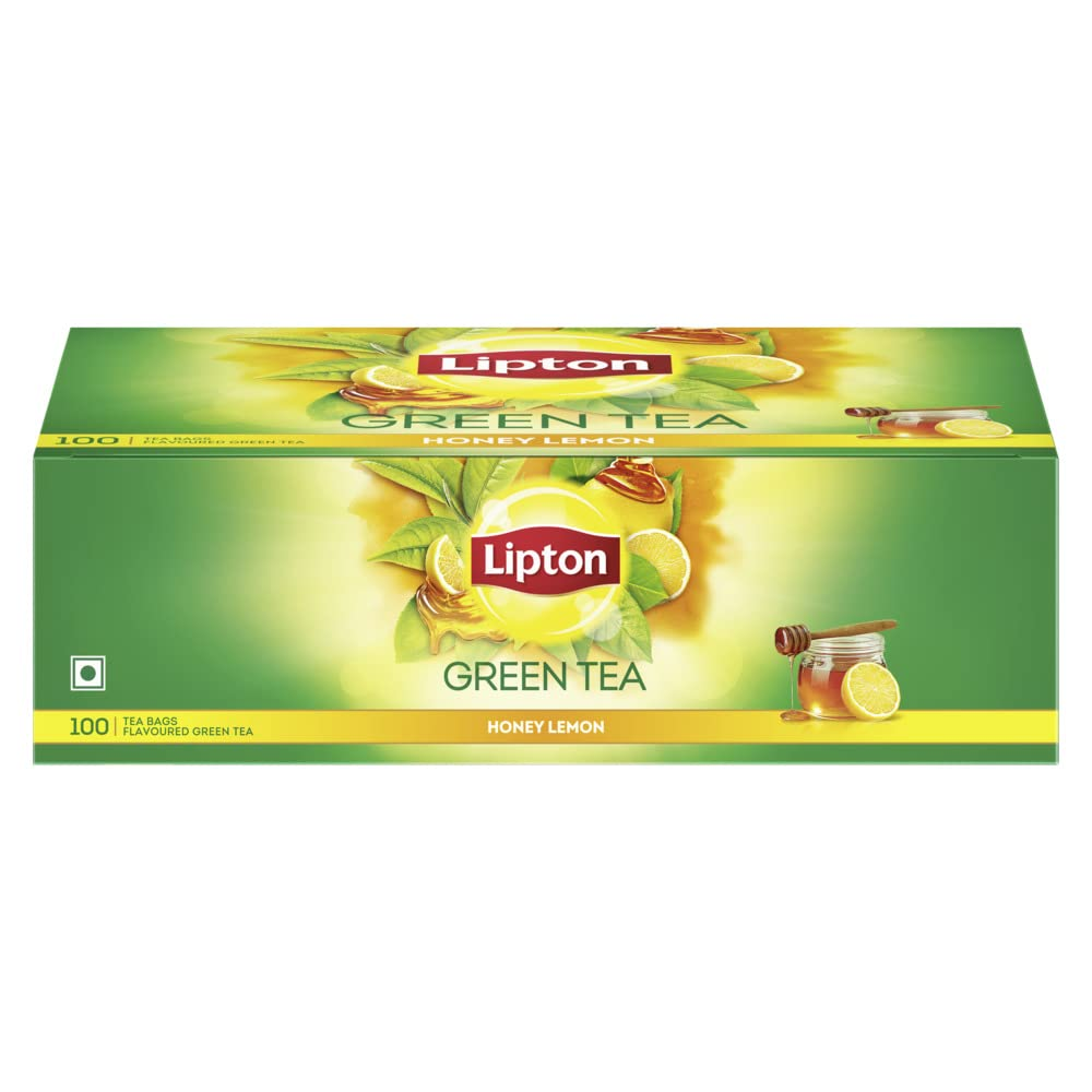 Lipton Honey Lemon Green Tea Bags - 100 Tea Bags Lipton