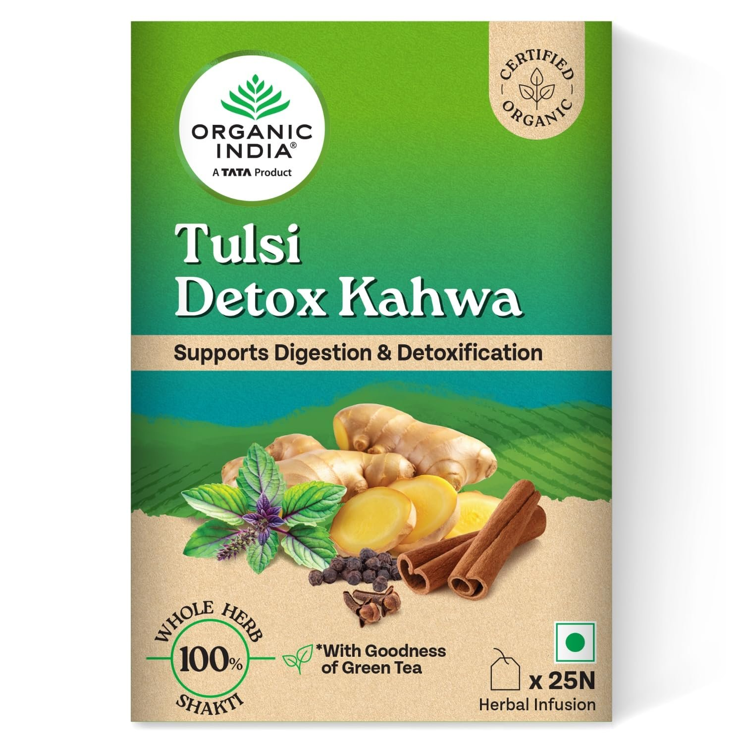 Organic India Tulsi Detox Kahwa Organic India