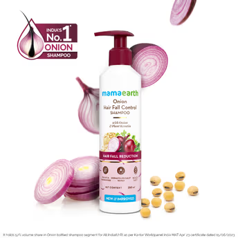 Mamaearth Onion Shampoo For Hair Fall Care - Safuron