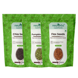 Neuherbs Organic Flax, Chia, and Pumpkin Seeds Combo - Safuron