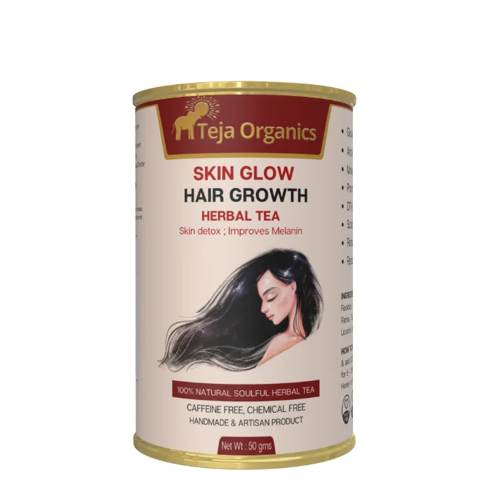 Teja Organics Skin Glow & Hair Growth Herbal Tea - Safuron