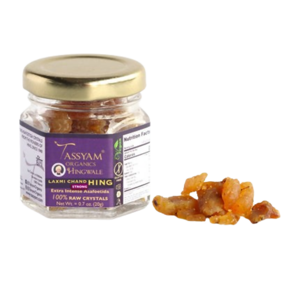 Tassyam Organics Laxmi Chand Strong Raw Hing Crystals - Safuron