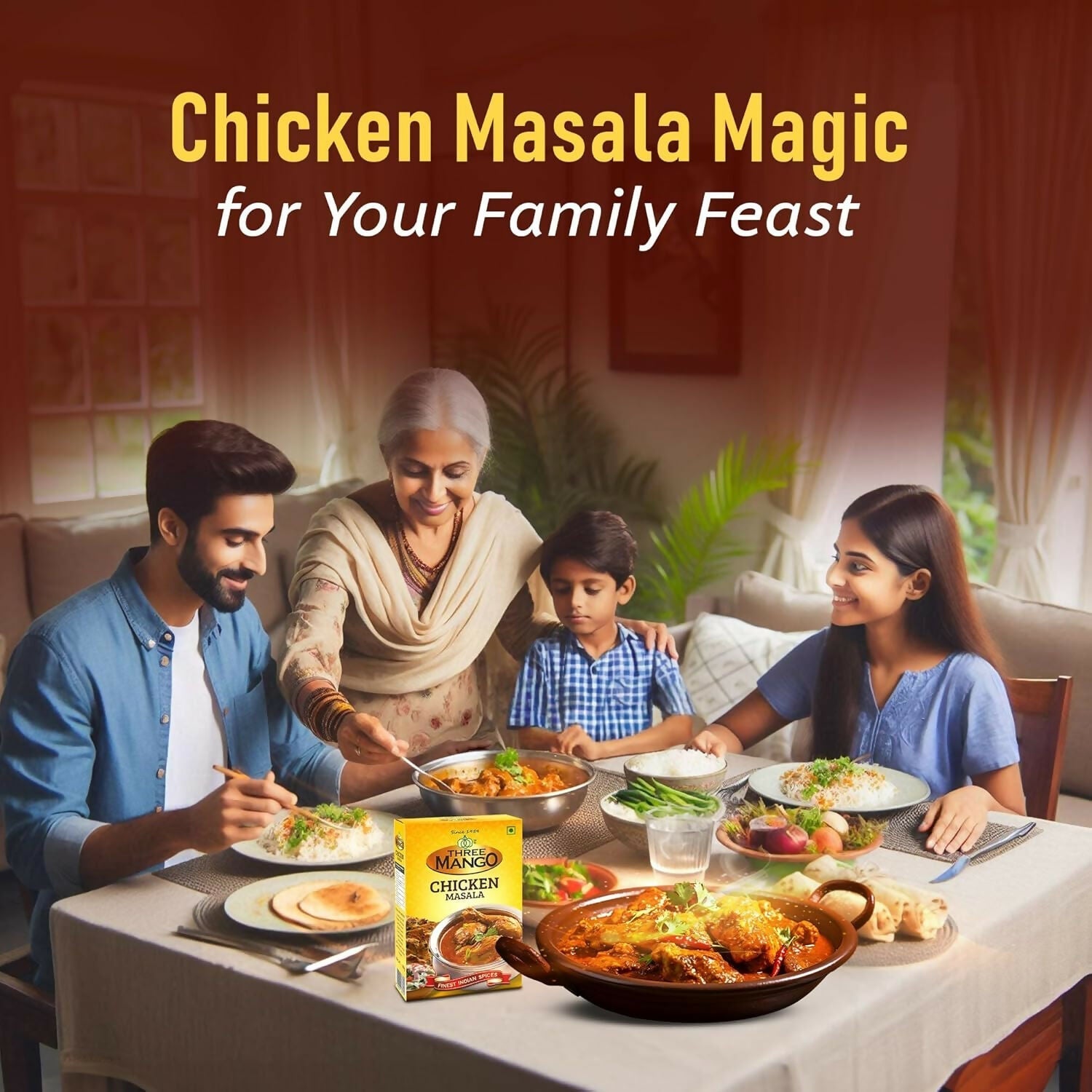 Three Mango Chicken Masala Powder Three Mango