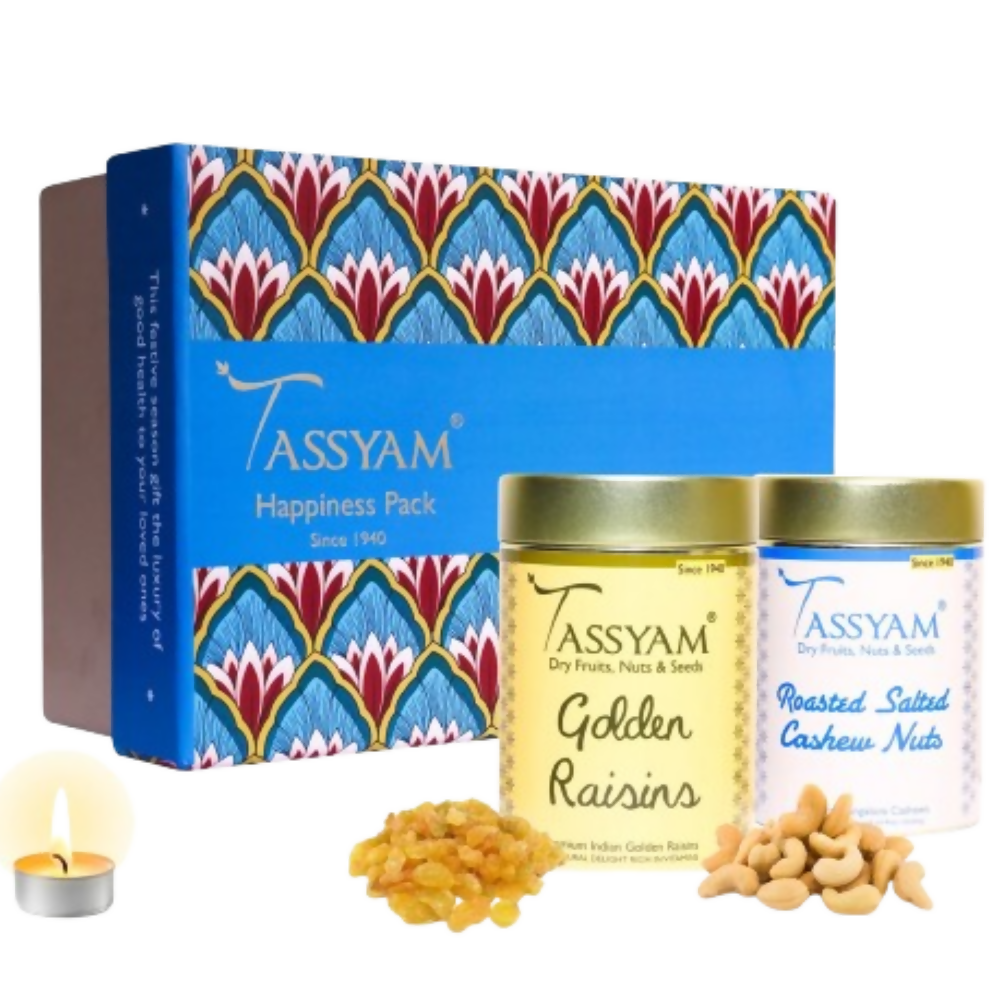 Tassyam Organics Dry Fruit Set - Salted Cashew and Kishmish - Safuron