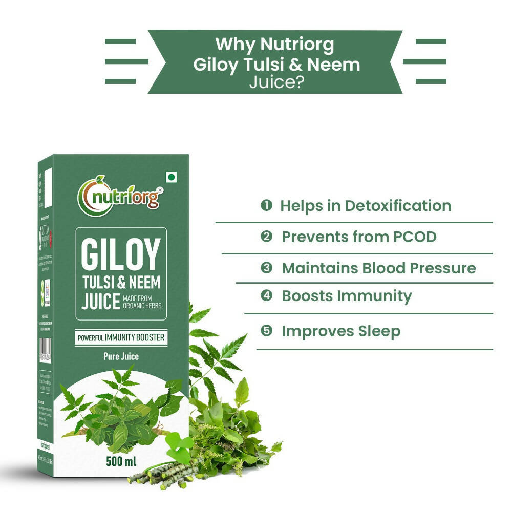 Nutriorg Giloy With Neem & Tulsi Juice Nutriorg