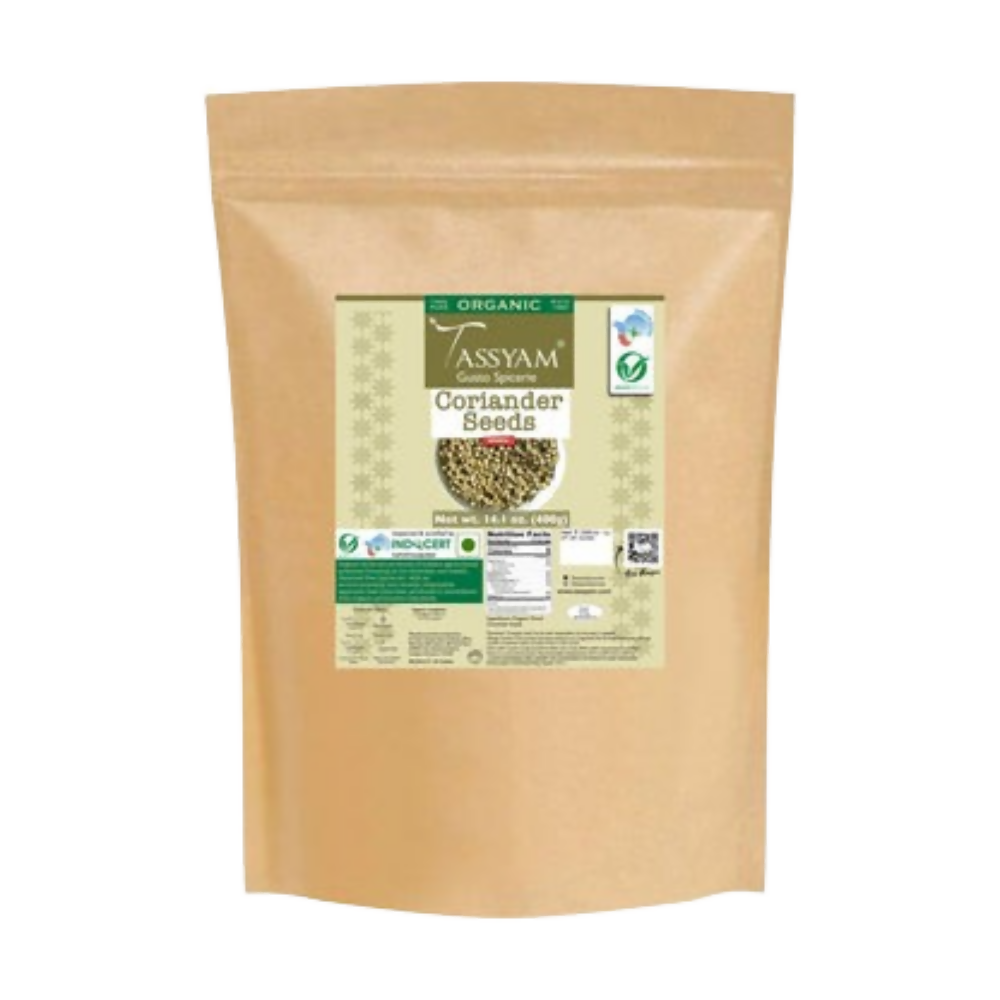 Tassyam Organics Certified 100% Organic Coriander Seeds - Safuron