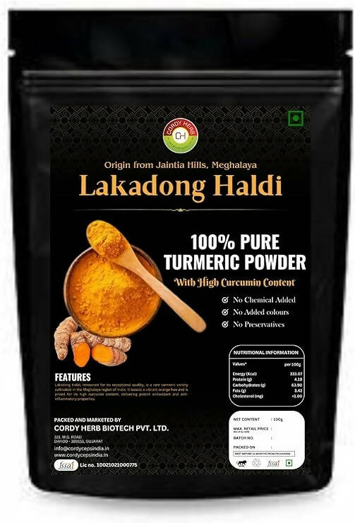 Cordy Herb Lakadong Turmeric Powder - Safuron