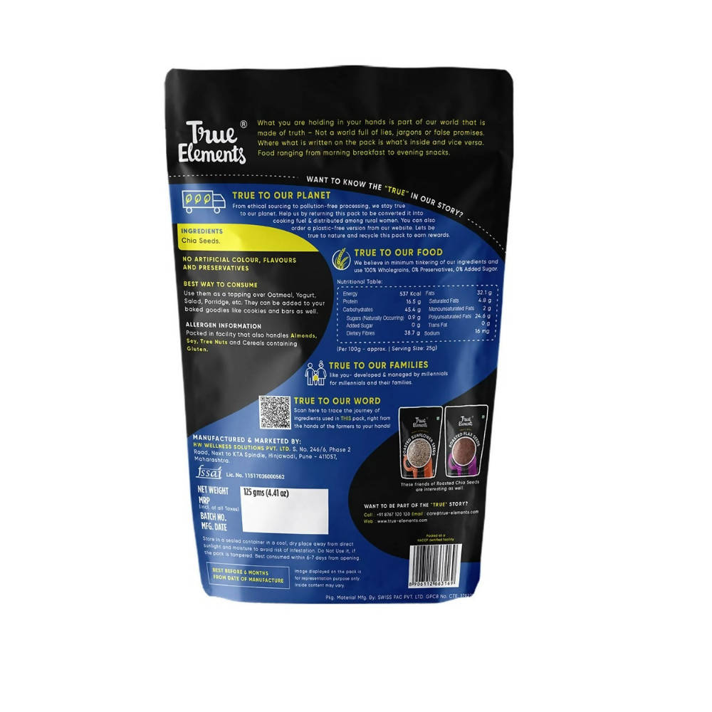 True Elements Roasted Chia Seeds True Elements