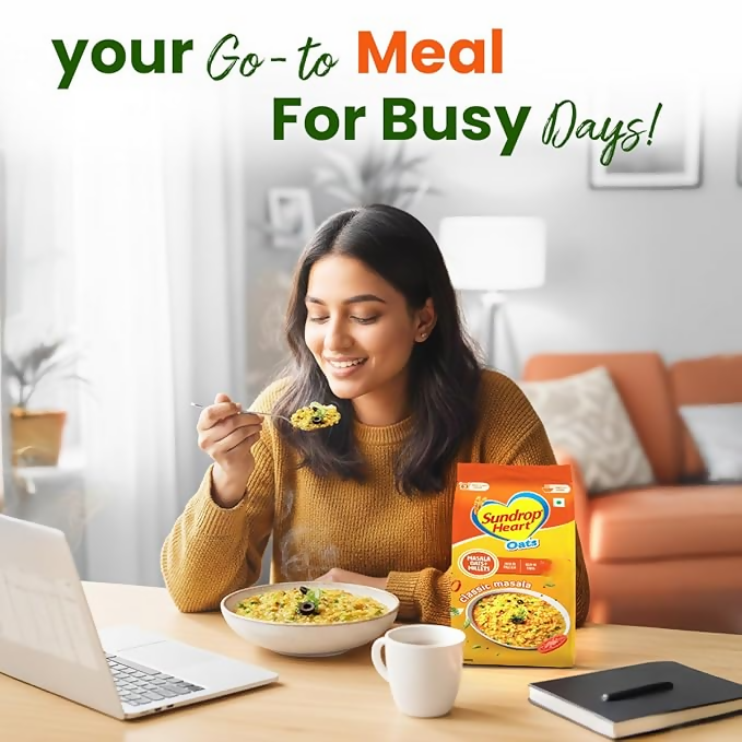 Sundrop Heart Classic Masala Oats With Millets Sundrop