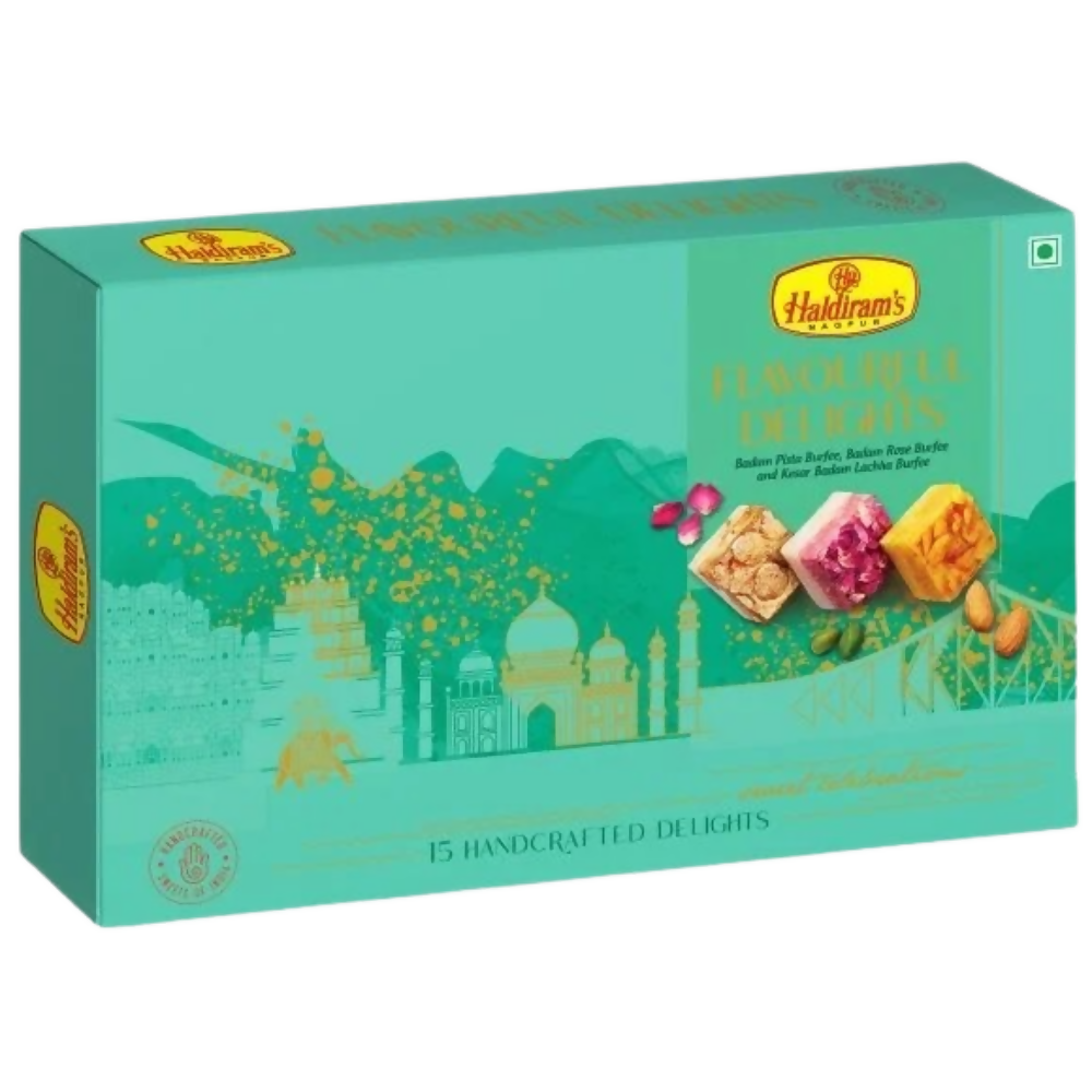 Haldiram's Flavourful Delights Assorted Badam Burfee - Safuron