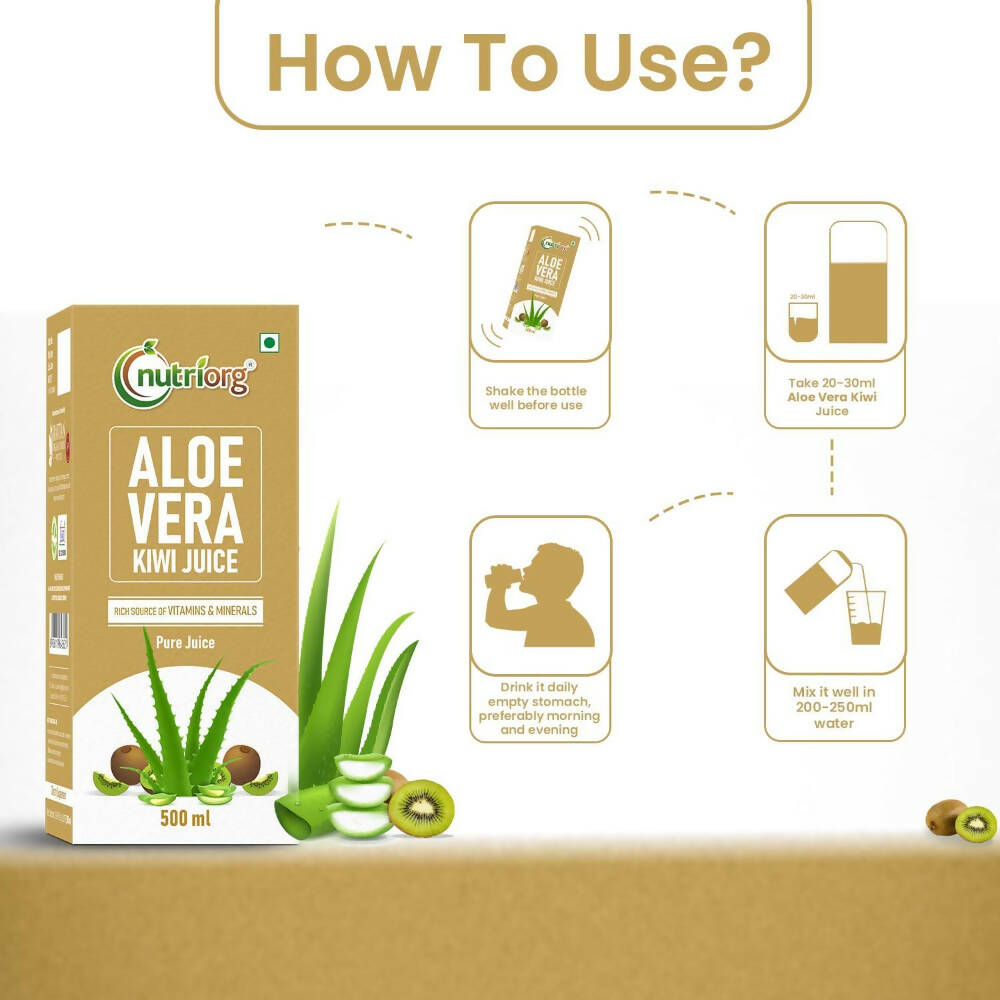Nutriorg Aloevera Kiwi Juice Nutriorg
