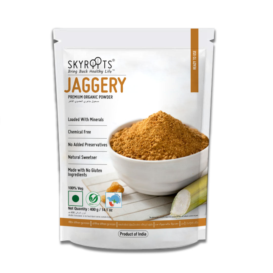 Skyroots Premium Organic Jaggery Powder - Safuron