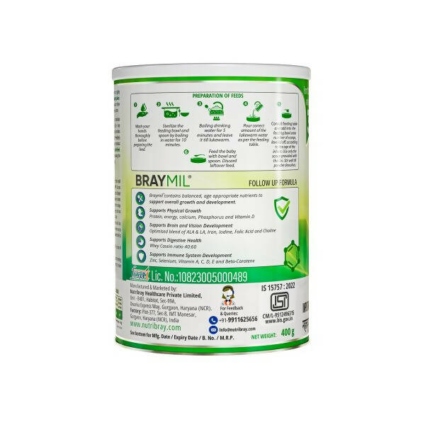 Braymil Follow Up Formula 3 Powder From 12 Months & Above Braymil
