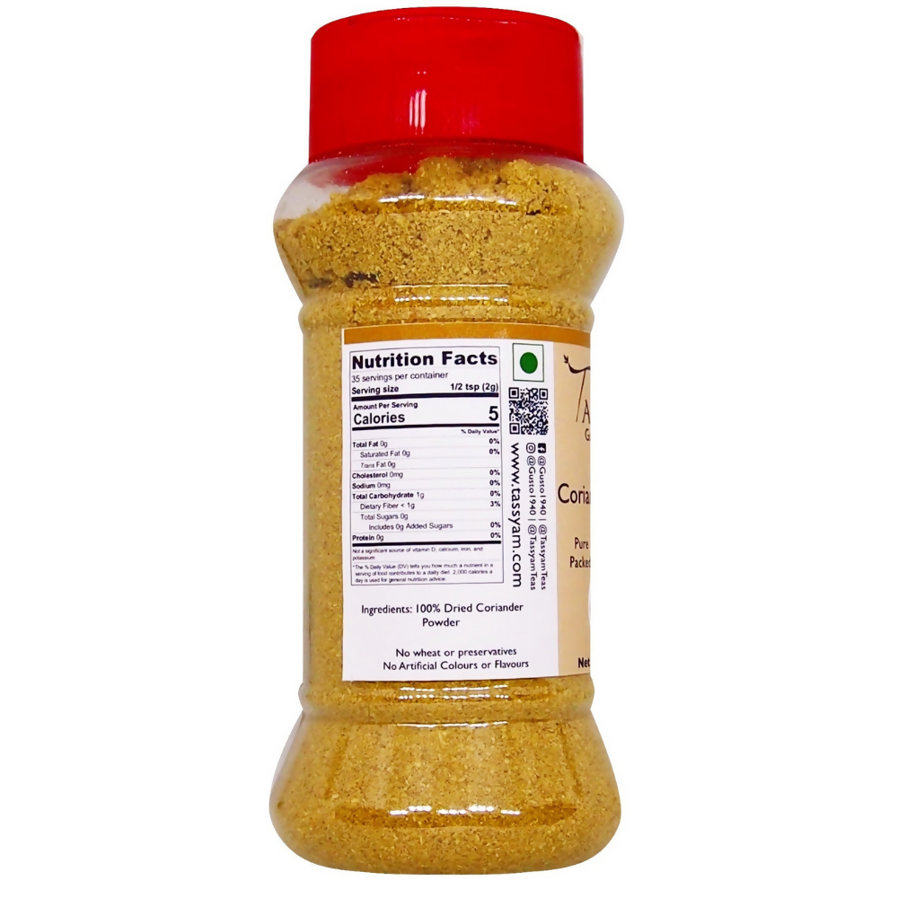 Tassyam Organics Coriander Powder Tassyam Organics