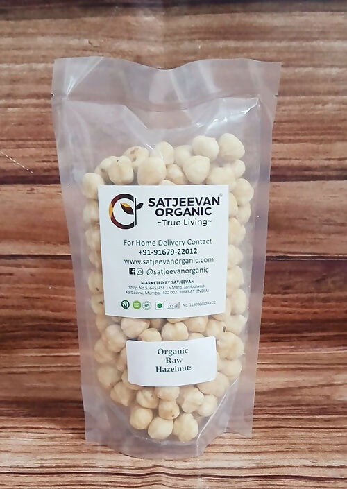 Satjeevan Organic Raw Hazelnuts Satjeevan