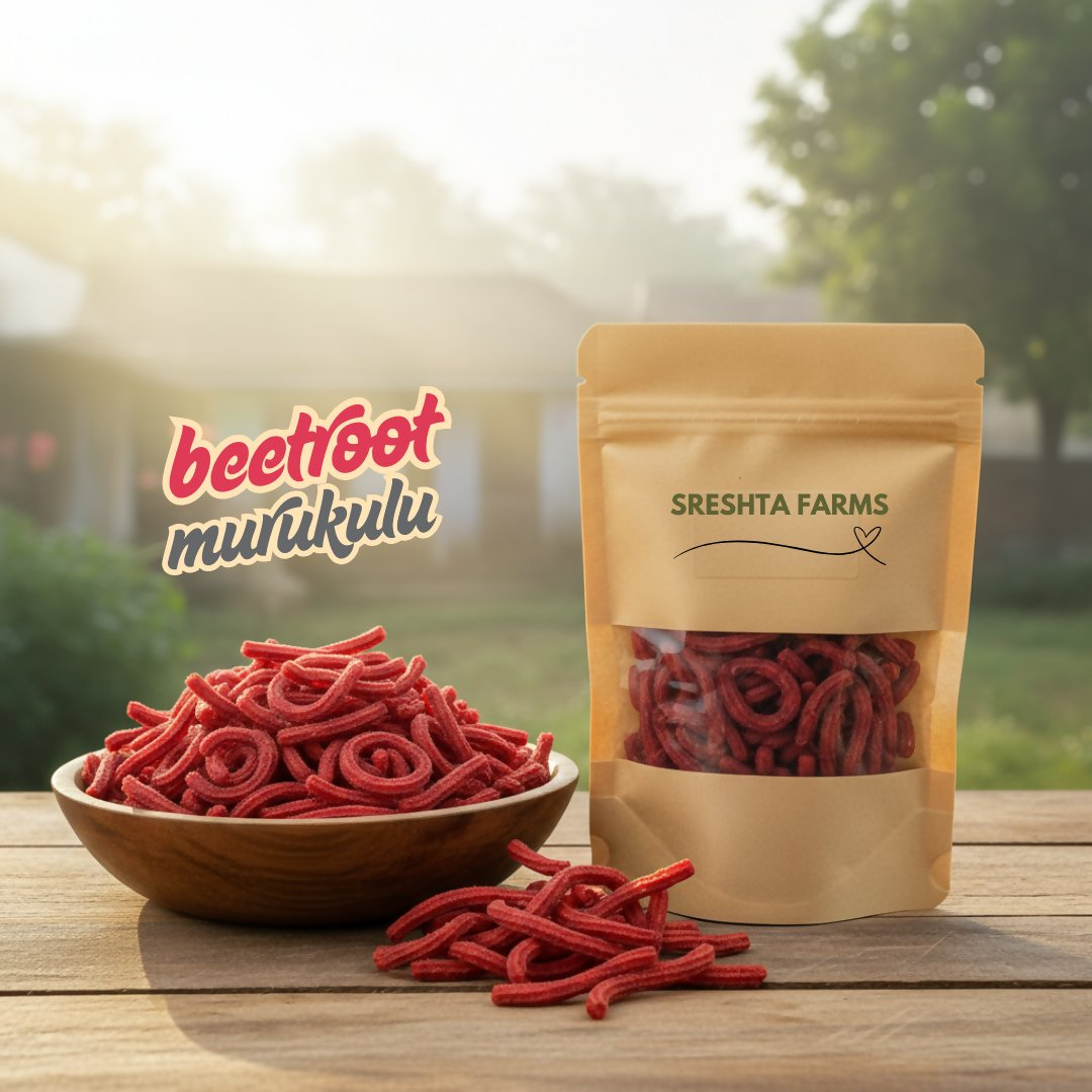 Sreshta Farms Beetroot Murukulu Sreshta Farms