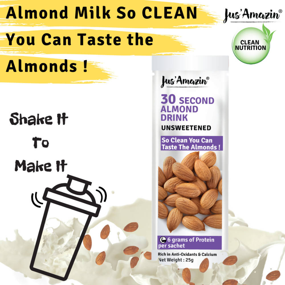Jus Amazin 30-Second Almond Drink Unsweetened Jus Amazin