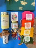 Shuddh Natural Ubtan Based Herbal Gulal, Ayurvedic Thandai Powder, Floral Tisane, Natural Honey | Holi Gift Hamper Shuddh Natural