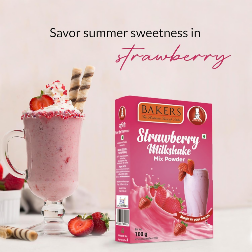 BAKERS Milk Shake Mix - Chocolate, Butterscotch, Vanilla & Strawberry BAKERS