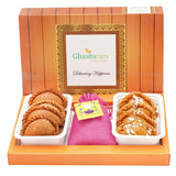 Ghasitaram Assorted Box of Gujiyas, Dry Sweet Gujiyas and Thandai - Safuron