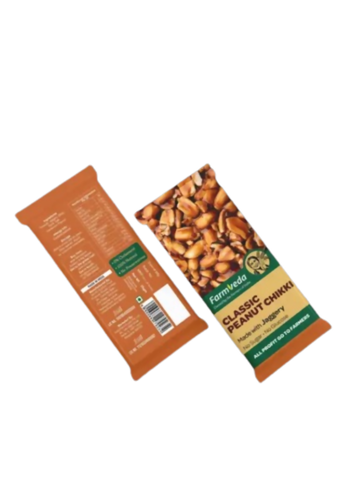 Farmveda Classic Peanut Chikki-Made With Jaggery Farmveda