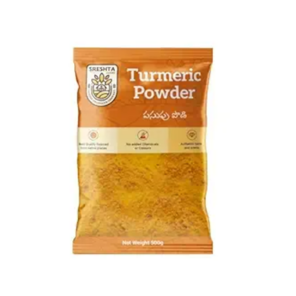Sreshta Farms Organic Turmeric Powder (Pasupu Podi) Sreshta Farms