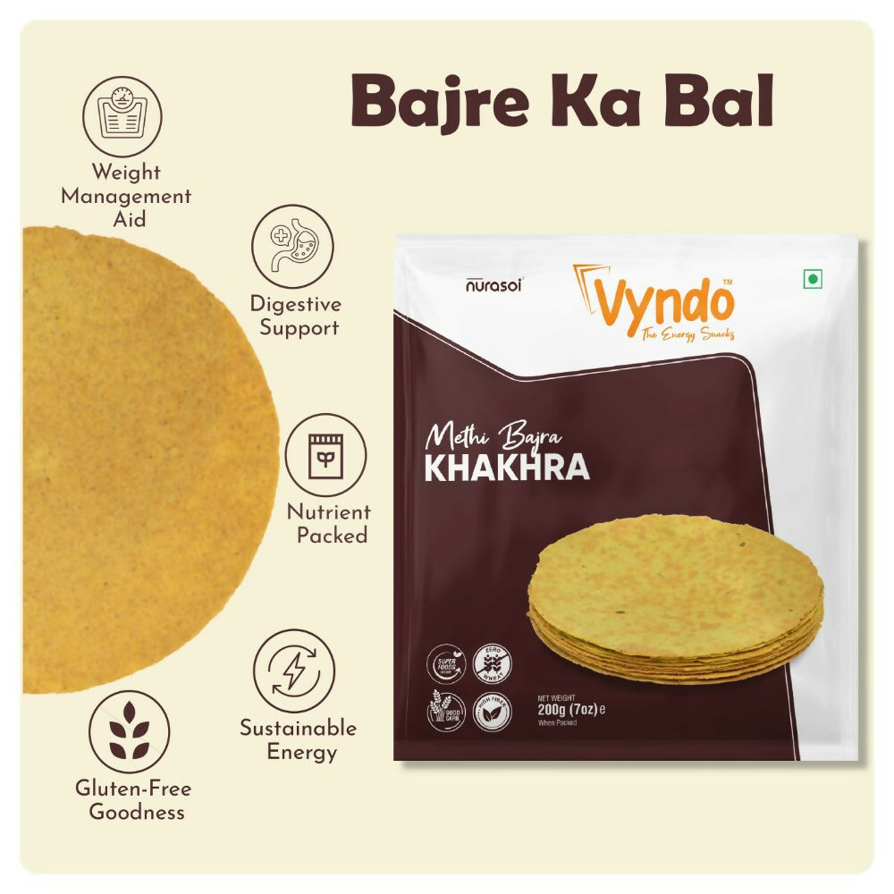 Vyndo Methi Bajra Khakhra Vyndo