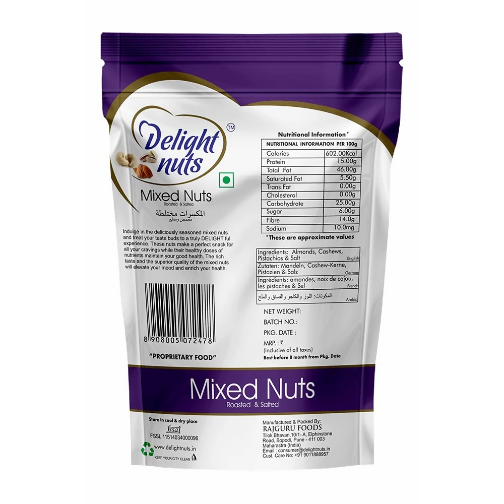 Delight nuts Mixed Nuts Roasted & Salted Delight nuts