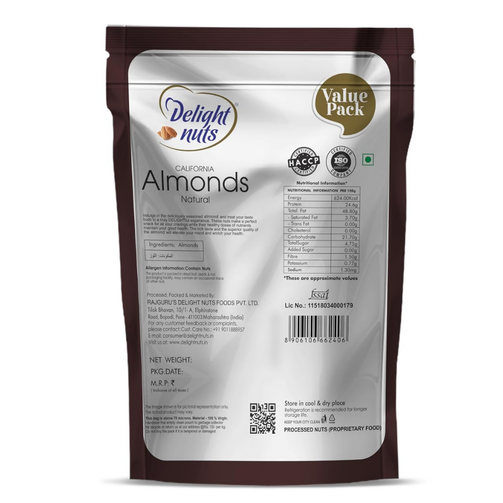 Delight nuts California Almonds Natural Delight nuts
