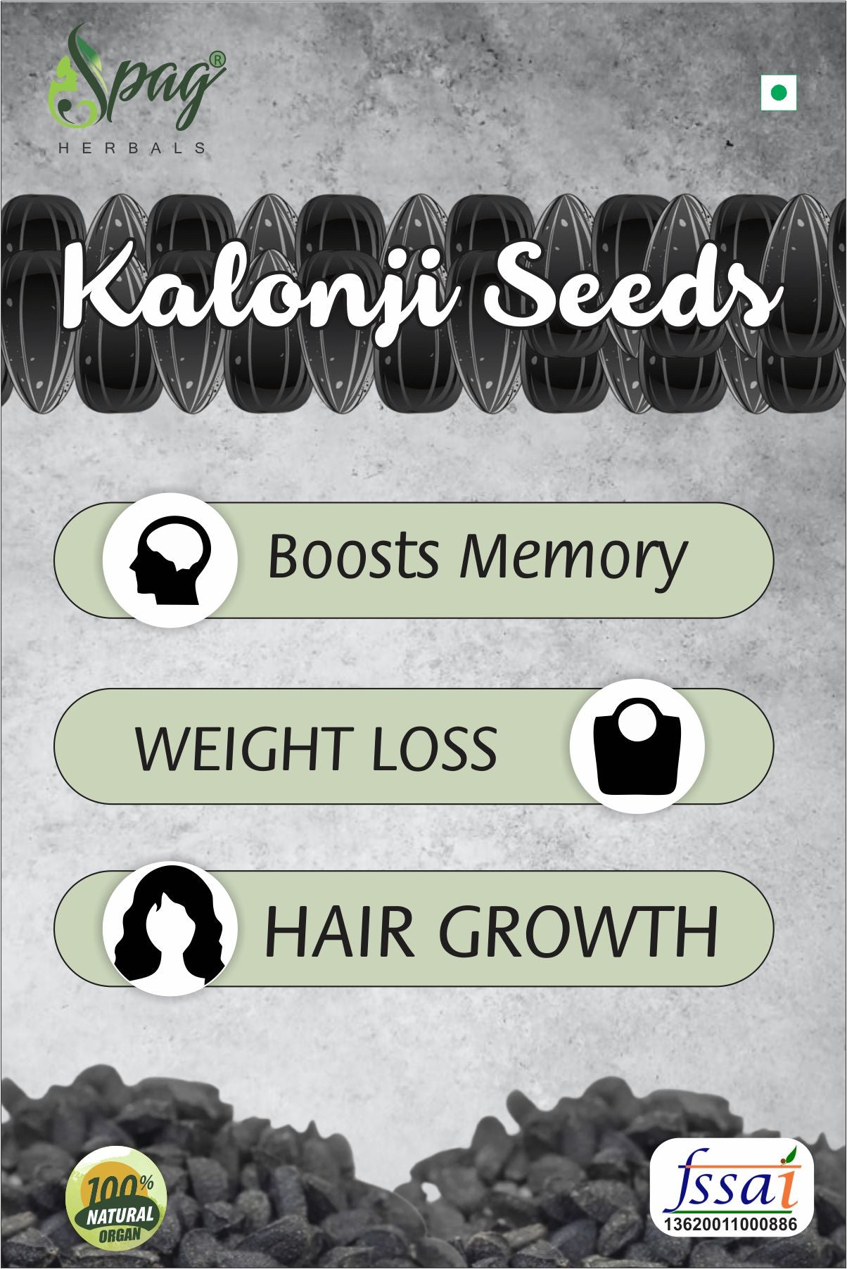 Spag Herbals Kalonji Seeds Spag Herbals