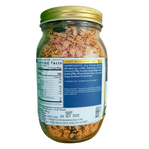 Thenibblebox Blueberry Blaze Granola Thenibblebox