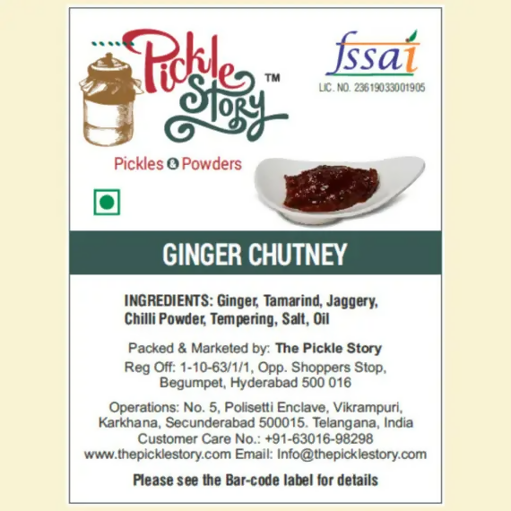 The Pickle Story Ginger Chutney The Pickle Story