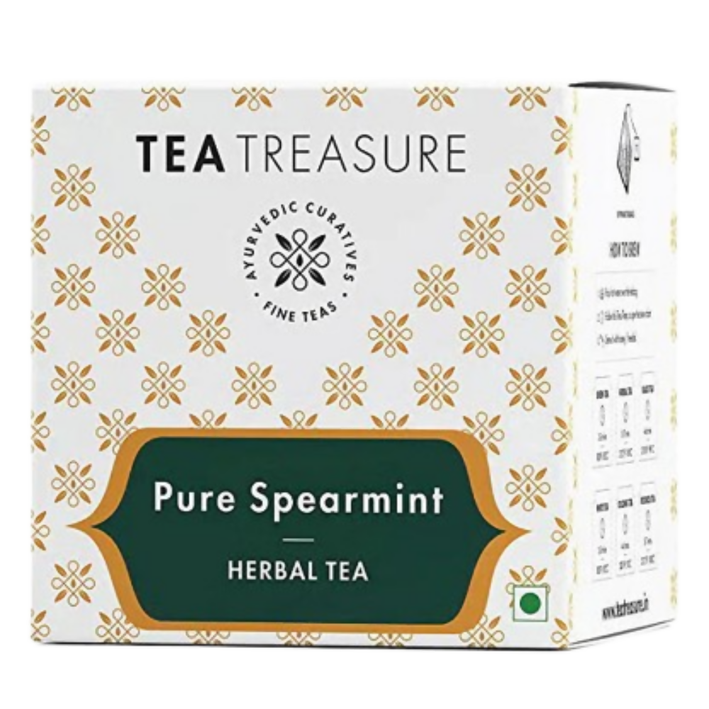 Tea Treasure Spearmint Herbal Tea Bags - Safuron
