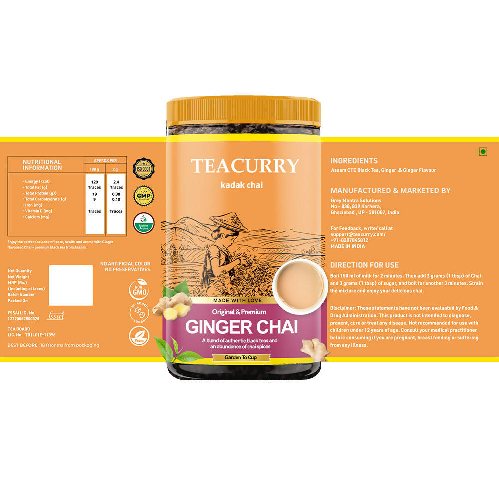 Teacurry Ginger Chai Powder Teacurry