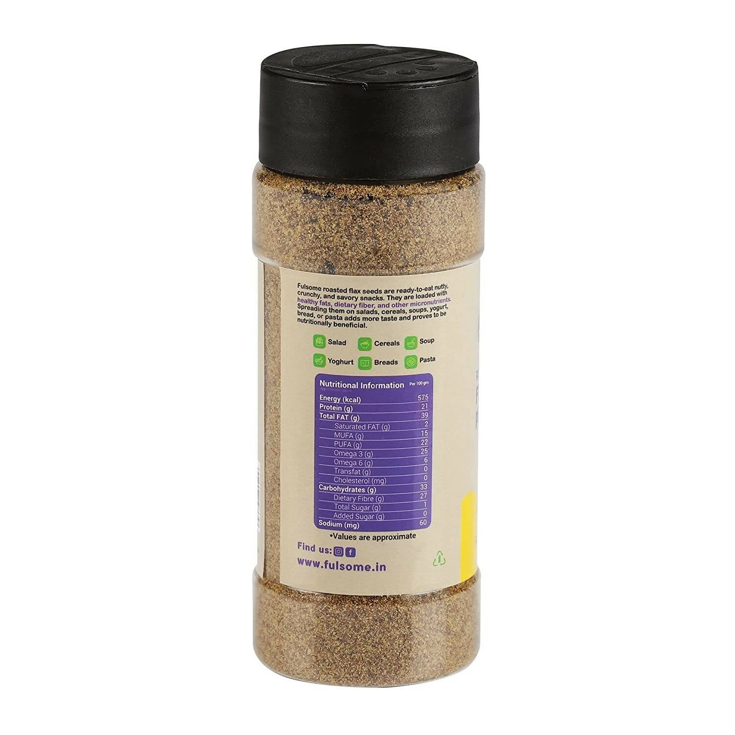 Fulsome Roasted Flax Seeds Powder - Lemon Roasted Fulsome
