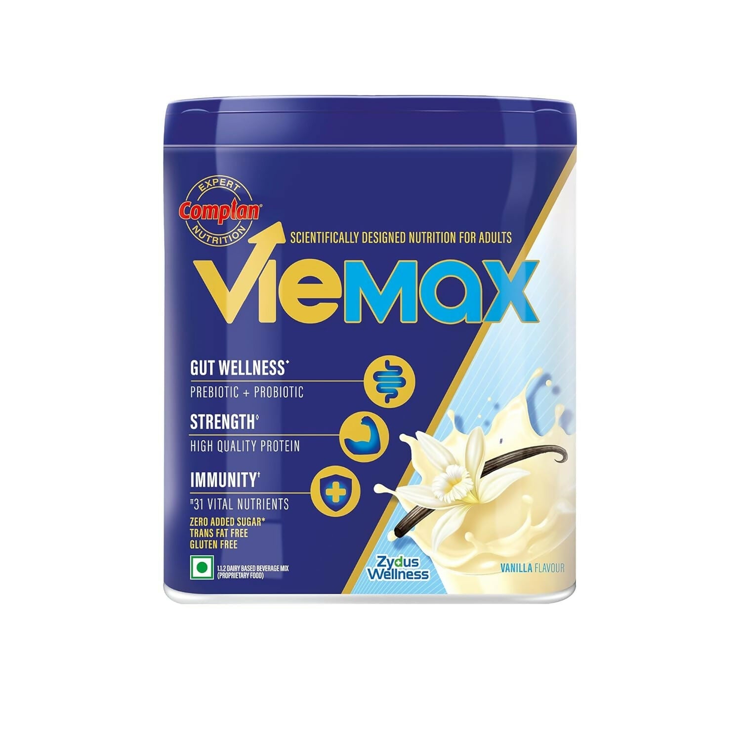 Complan Viemax - Scientifically Designed Nutrition For Adults (Vanilla Flavour) - Safuron
