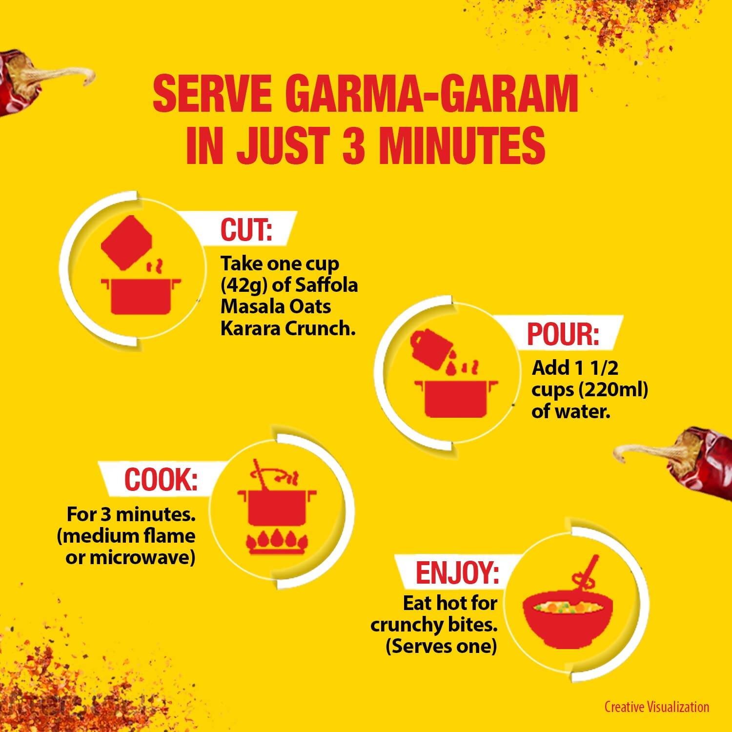 Saffola Karara Crunch Masala Oats Saffola