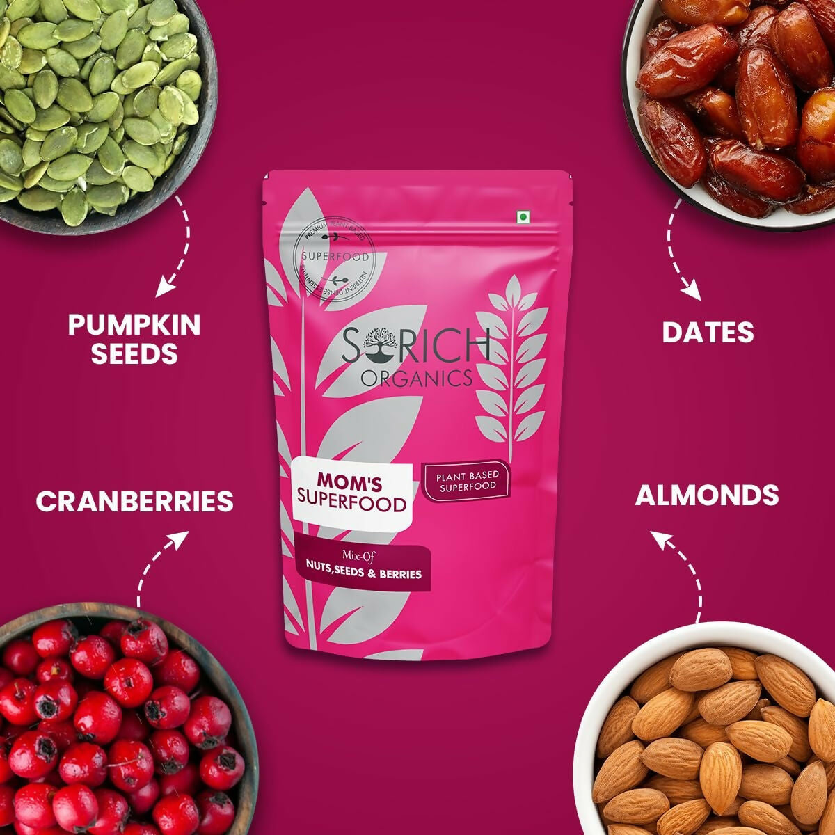 Sorich Organics Mother's Superfood Mix Nuts & Seeds Sorich