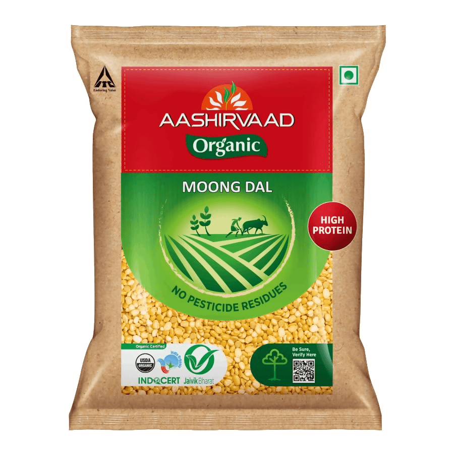 Aashirvaad Organic Moong Dal - Safuron