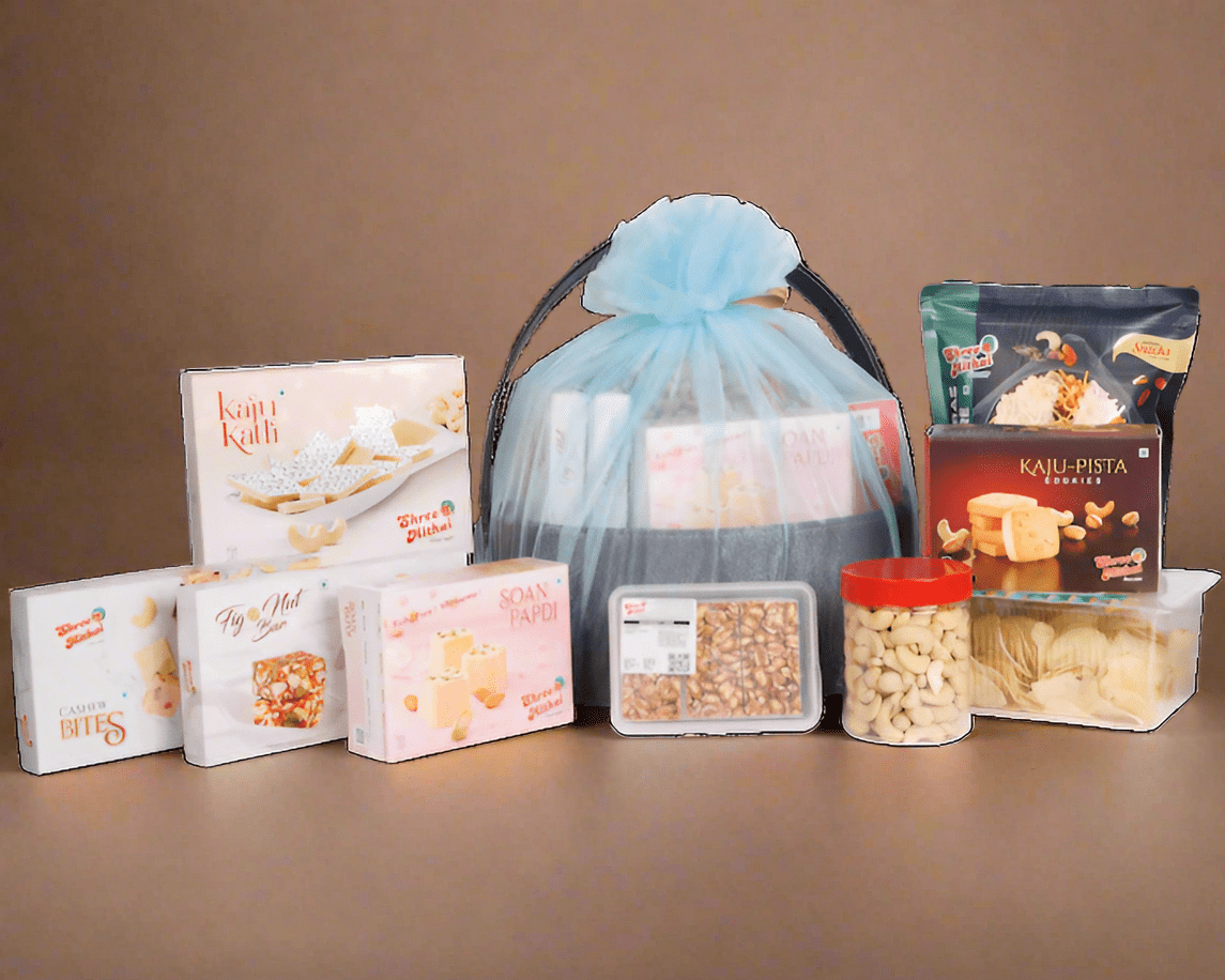 Shree Mithai Blue Titanium Dry Fruit Box Shree Mithai