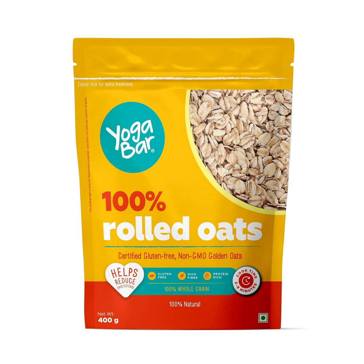 Yoga Bar 100% Rolled Plain Oats - Safuron