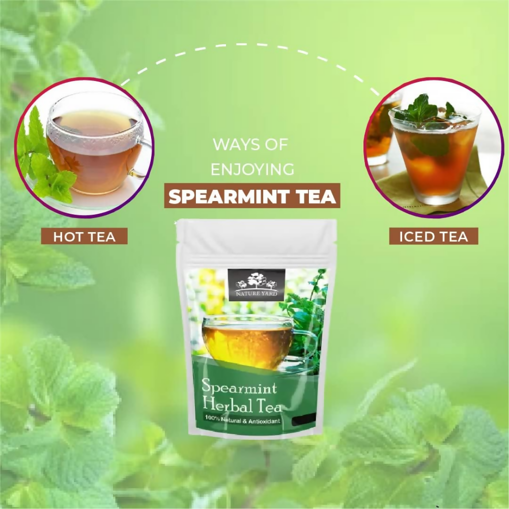 Nature Yard Pure Organic Spearmint Herbal Tea Leaves Nature Yard