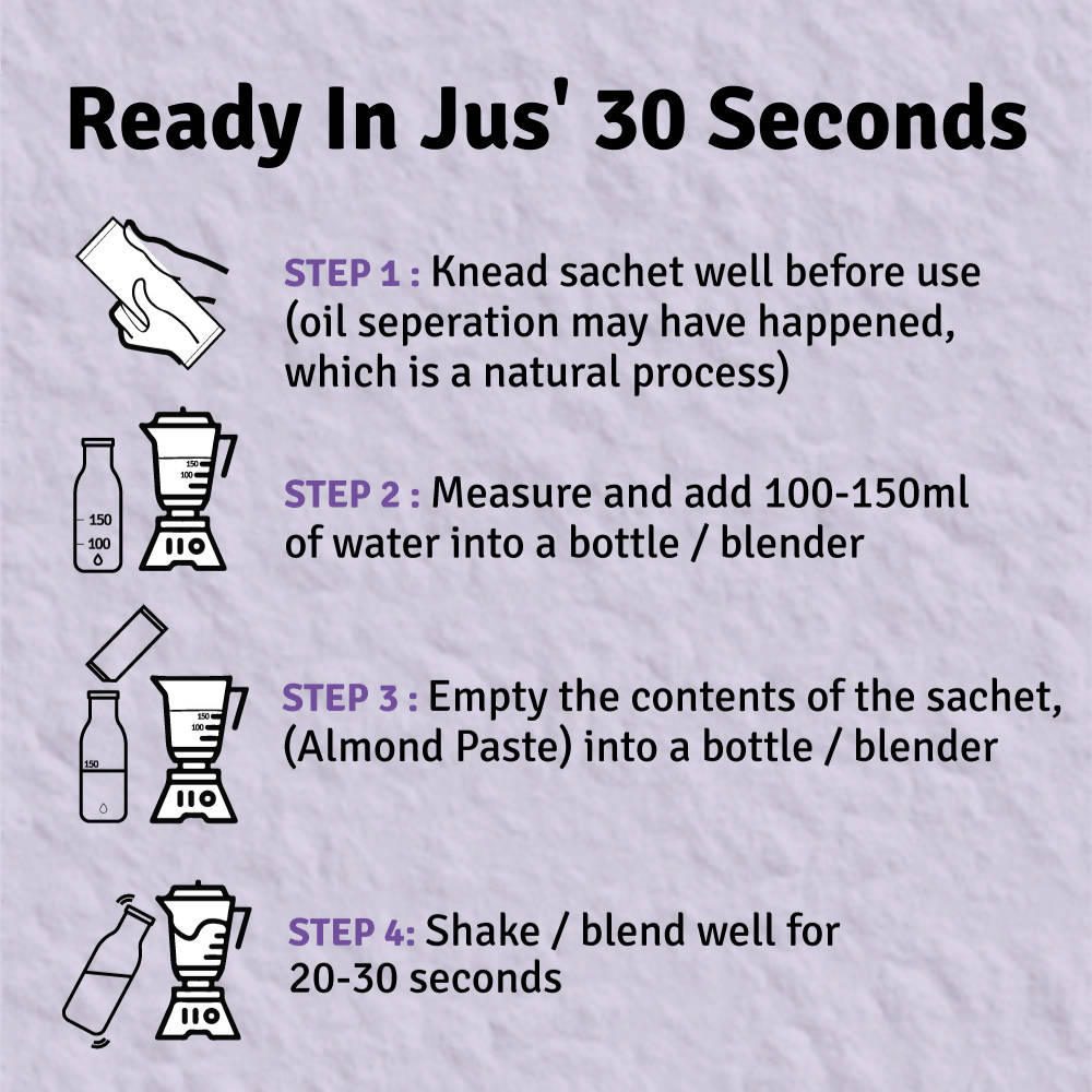 Jus Amazin 30-Second Almond Drink Unsweetened Jus Amazin