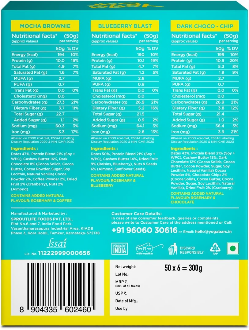 Yoga Bar Protein Variety Pack Protein Bars Protein Choco Peanut Butter Minis Bar Yoga Bar