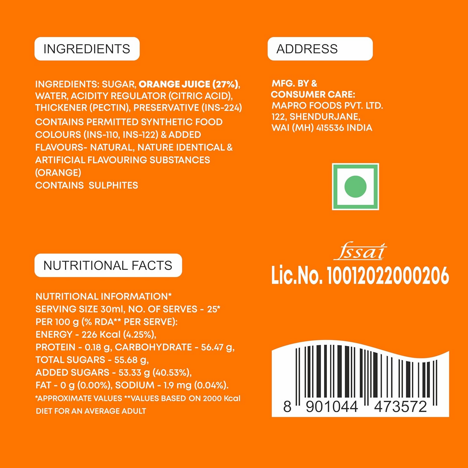 Mapro Orange Crush Mapro