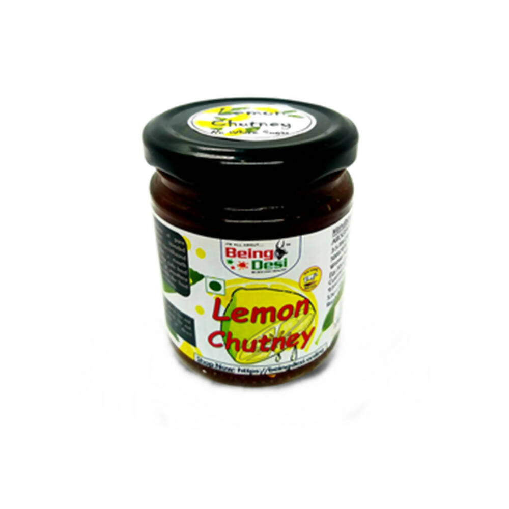 Being Desi Lemon Chutney (Zero White Refined Sugar) - Safuron
