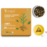 Teabox Organic Turmeric Ginger Tulsi Green Tea Bags Teabox