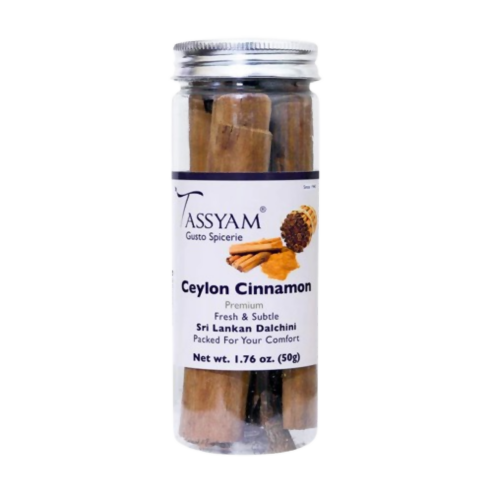 Tassyam Organics Premium Ceylon Cinnamon Sticks - Safuron