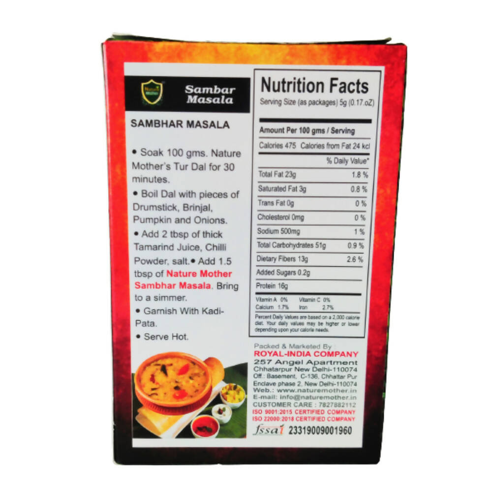 Nature Mother Sambhar Masala Nature Mother