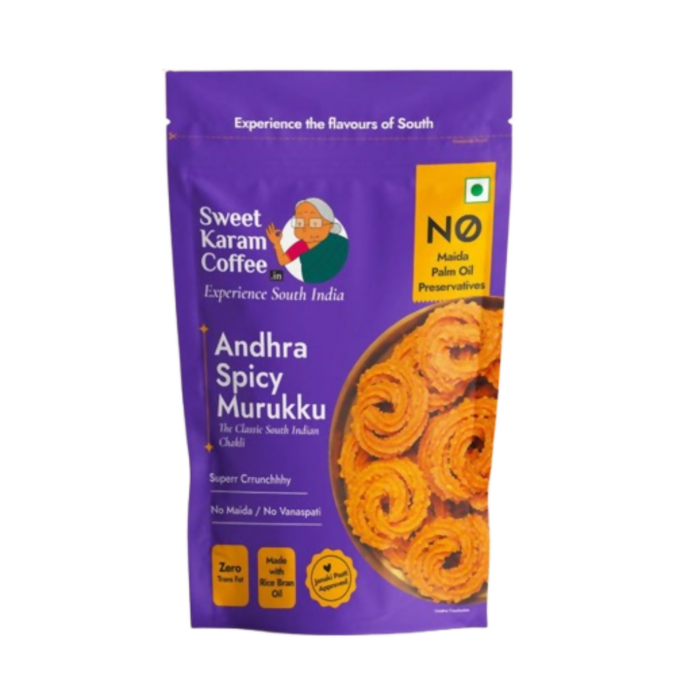 Sweet Karam Coffee Andhra Murukku (Classic Crunch) - Safuron